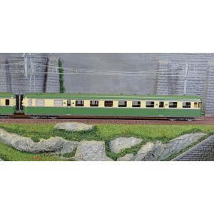 Jouef HJ2418 Autorail diesel RGP 2 X 2717 + remorque XR 7710, SNCF, vert/beige logo d'origine Jouef HJ2418 - 3