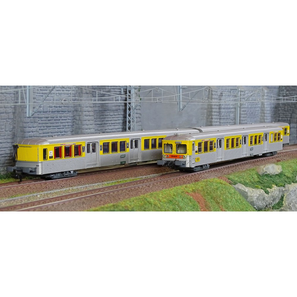 Jouef HJ4186 Set de 3 voitures voyageurs RIO 78 TER (ex NPDC), livrée jaune/argent, SNCF Jouef HJ4186 - 1