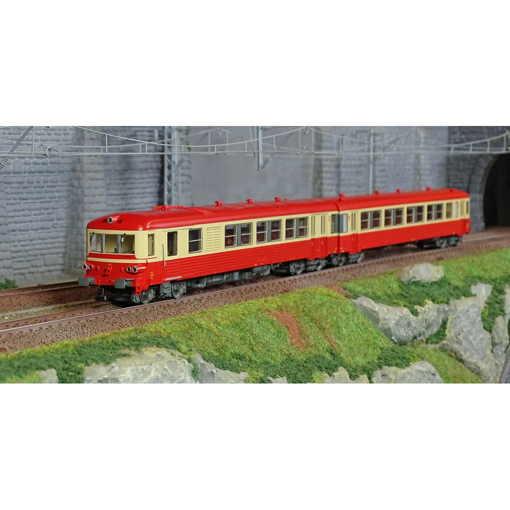 Jouef HJ2614 Autorail EAD X 4317 + remorque XR 8517, SNCF, livrée rouge/beige Jouef HJ2614 - 1