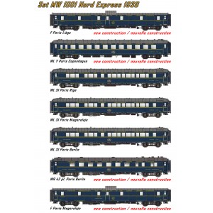 Models Word 1001 Set de 7 Voitures Nord Express 1936, CIWL, Calais - Bucarest, éclairées Models World MW_1001 - 10