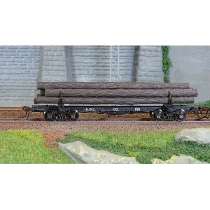 Rivarossi HR6629 Set de 2 wagons porte grumes, Coos Bay Lumber Co, No. 166 et 168, chargé bois Rivarossi HR6629 - 2