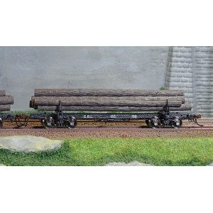 Rivarossi HR6629 Set de 2 wagons porte grumes, Coos Bay Lumber Co, No. 166 et 168, chargé bois Rivarossi HR6629 - 3