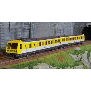 Ree Modeles MB192.S Autorail Rame RGP 1 modernisée X 2746, Jaune et blanc, SNCF, logo Nouille, LYON-VAISE, digital sonore Ree Mo