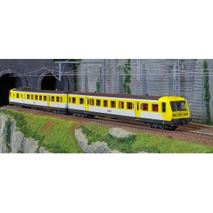 Ree Modeles MB192.S Autorail Rame RGP 1 modernisée X 2746, Jaune et blanc, SNCF, logo Nouille, LYON-VAISE, digital sonore Ree Mo