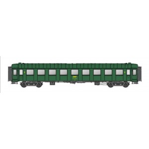 Models Word 40934 Voitures OCEM R.A., B9, vert 301, châssis gris, marquage UIC, SNCF Models World MW_40934 - 3