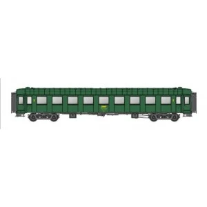 Models Word 40934 Voitures OCEM R.A., B9, vert 301, châssis gris, marquage UIC, SNCF Models World MW_40934 - 3