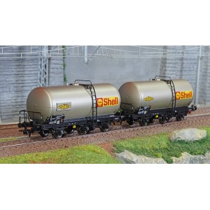 Jouef HJ6223 Set de 2 wagons citernes 3 essieux, Shell Jouef HJ6223 - 1