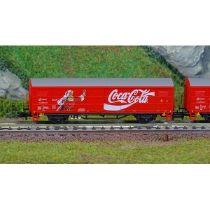 Arnold HN6645 Set de 2 wagons couverts à essieux JPD, RENFE, Coca-Cola, échelle N Arnold HN6645 - 2