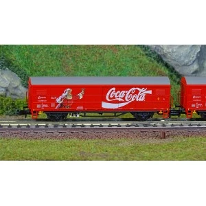 Arnold HN6645 Set de 2 wagons couverts à essieux JPD, RENFE, Coca-Cola, échelle N Arnold HN6645 - 2
