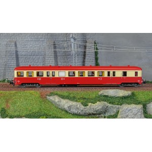 R37 HO41259 Remorque d'autorail ZR ABD 27202 1ère/2ème classe, SNCF, rouge et crème, toit rouge, ep. IV Rail 37 - R37 R37_HO4125