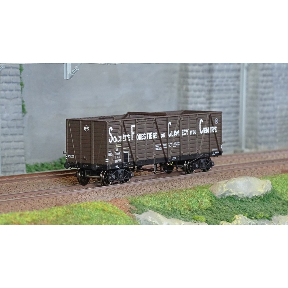 Ree Modeles WB851 Wagon TP Tombereau, SNCF, Haut Clamecy Ree Modeles WB-851 - 1