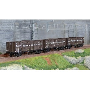 Ree Modeles WB852 Set de 3 wagons TP Tombereau, SNCF, Haut Clamecy Ree Modeles WB-852 - 2