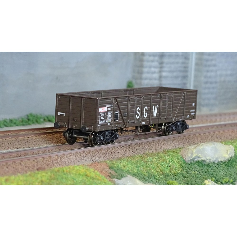 Ree Modeles WB853 Wagon TP Tombereau, SNCF, SGW Ree Modeles WB-853 - 1