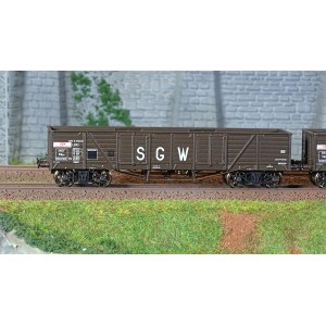 Ree Modeles WB854 Set de 3 wagons TP Tombereau, SNCF, SGW Ree Modeles WB-854 - 3