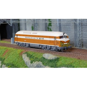 Mistral 25-01-S004 Locomotive diesel CC 80001 Belphégor, SNCF, Orange/Blanc Toit Blanc, Desquenne et Giral Mistral Train Models 
