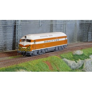 Mistral 25-01-S004 Locomotive diesel CC 80001 Belphégor, SNCF, Orange/Blanc Toit Blanc, Desquenne et Giral Mistral Train Models 