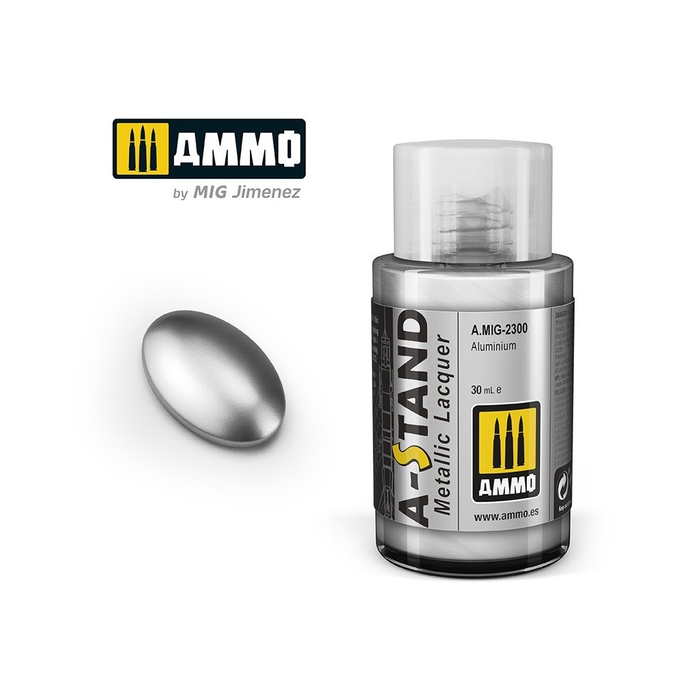 Peinture A-STAND Aluminium 30ml Mig AMMO - MIG Jimenez A.MIG-2300 - 1