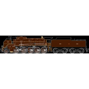 R37 HO41200DS Locomotive à vapeur 5.1212, Nord, chocolat, Valenciennes, sonore, fumée Rail 37 - R37 R37_HO41200DS - 2