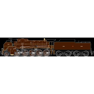 R37 HO41200DS Locomotive à vapeur 5.1212, Nord, chocolat, Valenciennes, sonore, fumée Rail 37 - R37 R37_HO41200DS - 2