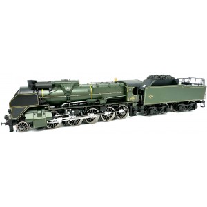 R37 HO41202DS Locomotive à vapeur 2-150 B 8 tender 36 A 9, SNCF, verte, Béthune, sonore, fumée Rail 37 - R37 R37_HO41202DS - 1