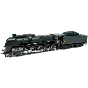 R37 HO41205DS Locomotive à vapeur 1-150 P 86 tender 34 P 404, SNCF, noire, Chaumont, sonore, fumée Rail 37 - R37 R37_HO41205DS -