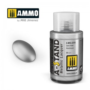 Peinture A-STAND Aluminium Semi-Mat 30ml Mig AMMO - MIG Jimenez A.MIG-2315 - 1