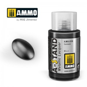 Peinture A-STAND Gunmetal 30ml Mig AMMO - MIG Jimenez A.MIG-2319 - 1