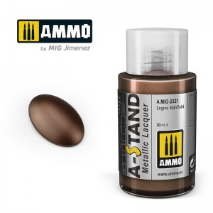 Peinture A-STAND Collecteur de moteur 30ml Mig AMMO - MIG Jimenez A.MIG-2321 - 1