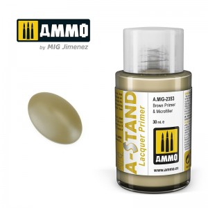 Peinture A-STAND Apprêt brun et microcharge 30ml Mig AMMO - MIG Jimenez A.MIG-2353 - 1