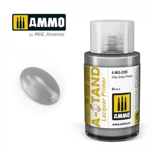 Peinture A-STAND Apprêt gris brillant 30ml Mig AMMO - MIG Jimenez A.MIG-2355 - 1