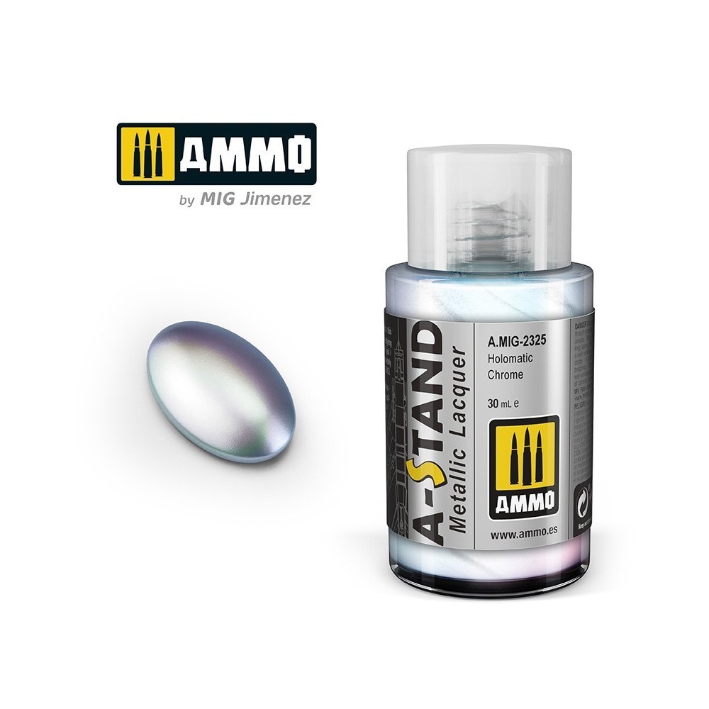 Peinture A-STAND Holomatic Chrome 30ml Mig AMMO - MIG Jimenez A.MIG-2325 - 1