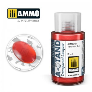 Peinture A-STAND Rouge Transparent 30ml Mig AMMO - MIG Jimenez A.MIG-2401 - 1