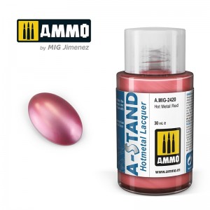 Peinture A-STAND Hot Metal Rouge 30ml Mig AMMO - MIG Jimenez A.MIG-2420 - 1