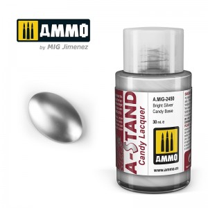 Peinture A-STAND Argent brillant Candy 30ml Mig AMMO - MIG Jimenez A.MIG-2450 - 1