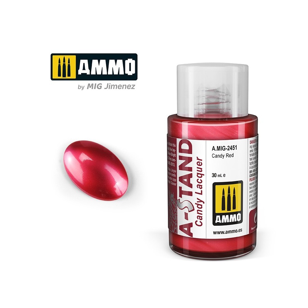 Peinture A-STAND Rouge Candy 30ml Mig AMMO - MIG Jimenez A.MIG-2451 - 1