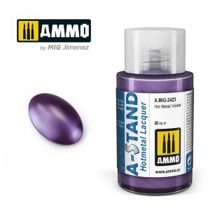 Peinture A-STAND Hot Metal Violet 30ml Mig AMMO - MIG Jimenez A.MIG-2423 - 1