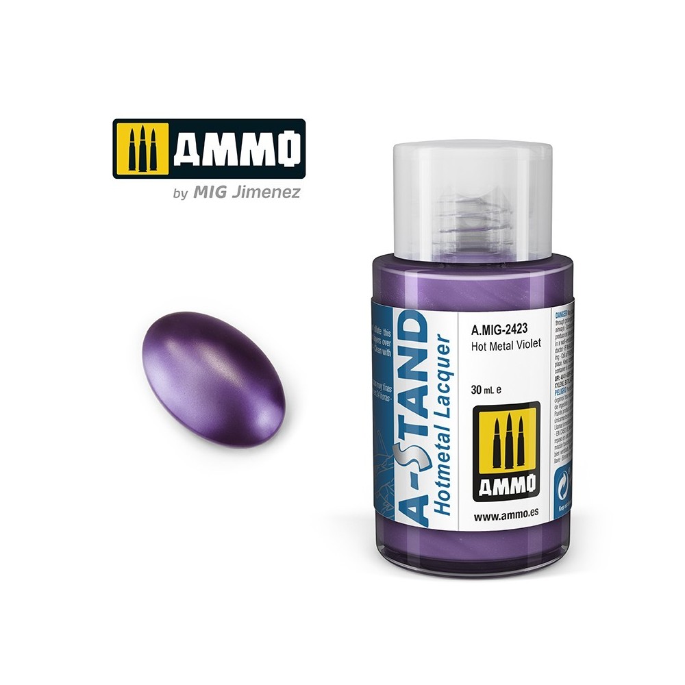 Peinture A-STAND Hot Metal Violet 30ml Mig AMMO - MIG Jimenez A.MIG-2423 - 1