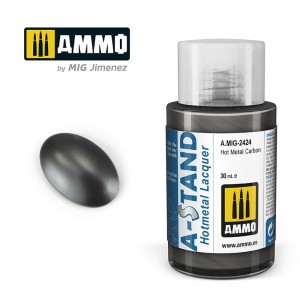 Peinture A-STAND Hot Metal Carbone 30ml Mig AMMO - MIG Jimenez A.MIG-2424 - 1