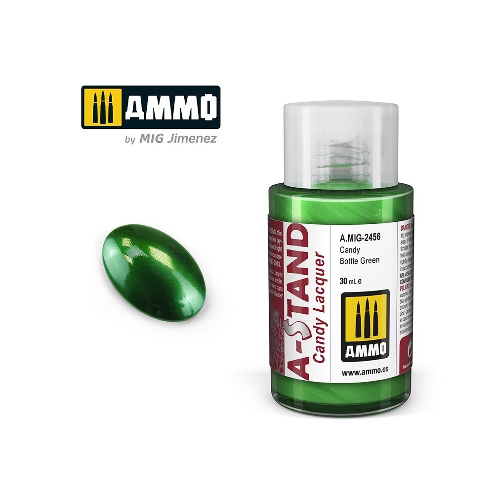 Peinture A-STAND Vert Bouteille Candy 30ml Mig AMMO - MIG Jimenez A.MIG-2456 - 1