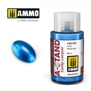 Peinture A-STAND Bleu Électrique Candy 30ml Mig AMMO - MIG Jimenez A.MIG-2458 - 1