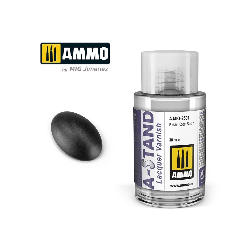 Peinture A-STAND Vernis Klear Kote Satin 30ml Mig AMMO - MIG Jimenez A.MIG-2501 - 1