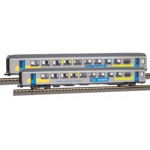 Piko 97312 Set de 2 voitures Corail Vtu, 2ème classe, Fluo Grand Est, SNCF Piko Piko_97312 - 5