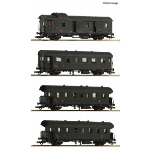 Roco 6200055 Set de 4 voitures voyageurs et fourgon ex-DRG, SNCF Roco Roco_6200055 - 1