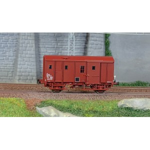 EPM 51.00.16 Wagon marchandise Fourgon M, Uk, rouge UIC, SNCF, feux fin de convoi, ep.IV EPM, Euro Passion Models EPM_51.00.16 -