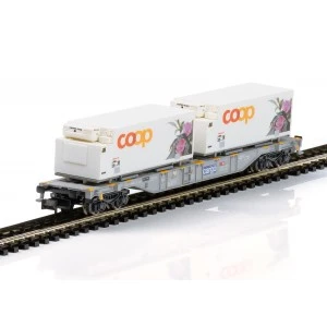 MiniTrix 15494 Wagon porte-conteneurs réfrigérés "Coop", CFF Cargo, échelle N Trix Trix_15494 - 4