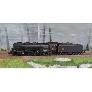 Jouef HJ2431S Locomotive à vapeur 141 R 484, tender charbon, livrée noire, SNCF, Hausbergen, digitale sonore Jouef HJ2431S - 2