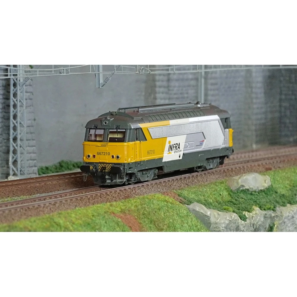 Jouef HJ2448S Locomotive diesel BB 67210, SNCF, livrée jaune/blanche, Infra Structure, digitale sonore Jouef HJ2448S - 1 Jouef HJ2448S Locomotive diesel BB 67210, SNCF, livrée jaune/blanche, Infra Structure, digitale sonore Jouef HJ2448S - 1