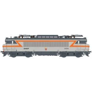Ls Models 11061S Locomotive électrique BB 22354 SNCF, livrée gris béton/orange, logo Nouille, Rennes, digital sonorisée Ls model