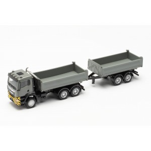 Herpa 316255 Camion benne MAN TGS NN, gris/jaune Herpa Herpa_316255 - 3