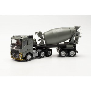 Herpa 316224 Camion Semi-remorque toupie Volvo FH flat Roof 2020 (6x2), gris/jaune Herpa Herpa_316224 - 4